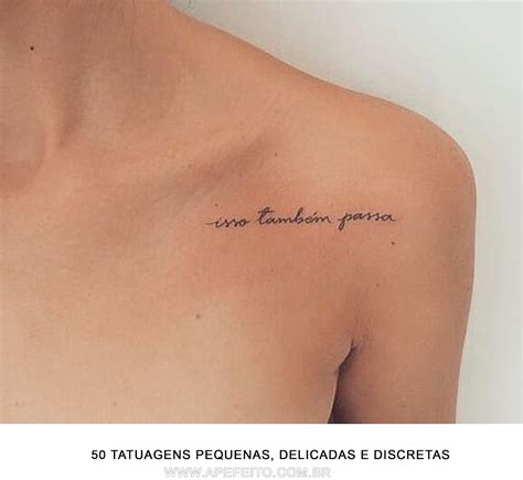 50 Tatuagens Pequenas Delicadas E Discretas