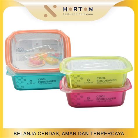 Jual Claris Kotak Wadah Tempat Makan Lunch Box Foodsaver