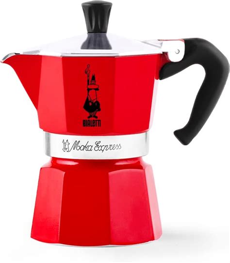 Bialetti Moka Espressokocher Tassen Rot Kaffeesachse