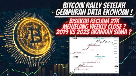 BITCOIN RALLY MENUJU WEEKLY CLOSE PENTING SETELAH GEMPURAN DATA