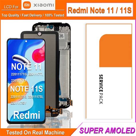 6 43 Calowy Wy Wietlacz Super AMOLED LCD Do Redmi Note11S