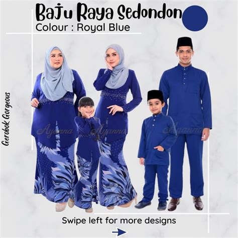 Baju Raya Biru Tua Baju Melayu My Design Kurta Terbaru Pelbagai