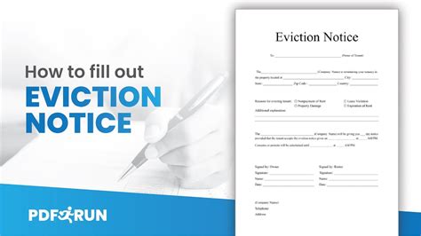 How To Fill Out Eviction Notice Online Pdfrun Youtube