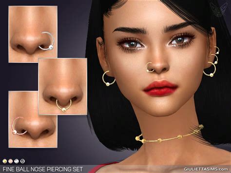 Sims 4 Maxis Match Nose Ring Piercing Cc All Free Fandomspot