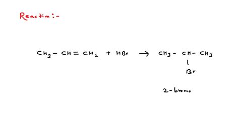 SOLVED The Propene Reacts With HBr To Form A Ethane B Hexane C 1