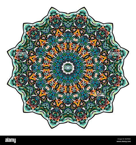 Mandala De Fleurs L Ments De D Coration Vintage Motif Oriental