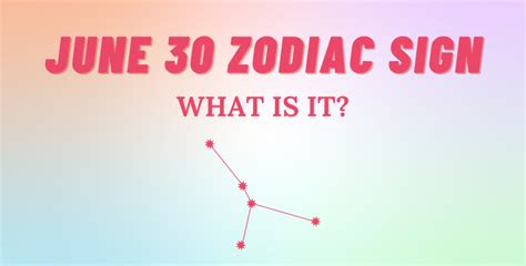 June 30 Zodiac Sign Explained | So Syncd