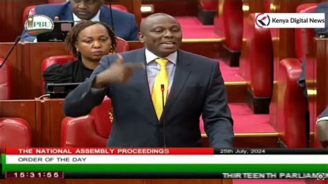 Mr Speaker We Have Failed As Mps Ichungwa Faces Mps On Rutos