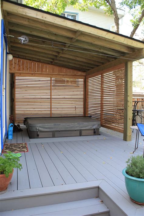 Pergolas And Privacy Walls Busy Beaver Construction Backyard Patio