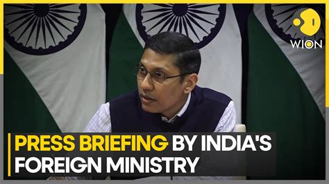 Spokesperson Of India S Foreign Ministry Hold Press Briefing Amid India