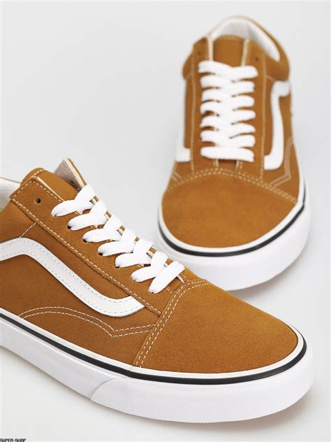 Vans Old Skool Shoes Brown Color Theory Golden Brown