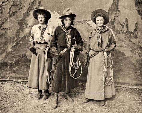 Old West Cowgirl Performers Bernoudy Bergerhoff Pease Vintage Photo