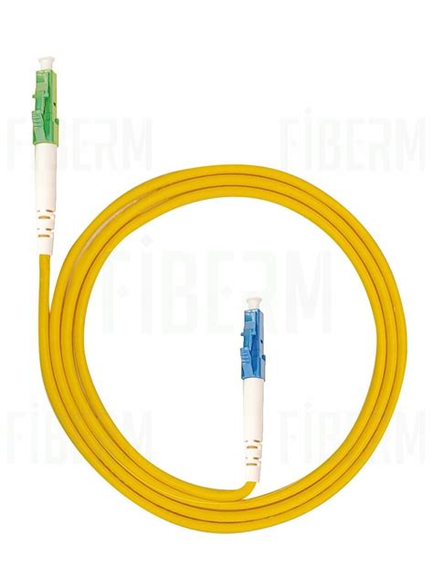 FIBERM Patchcord LC APC LC UPC 3m Single Mode Simplex włókno G 652D 2