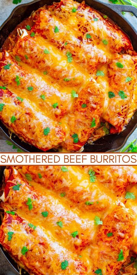 Loaded Smothered Beef Burritos Artofit