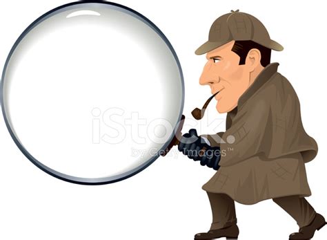 Detective With Magnifying Glass stock photos - FreeImages.com