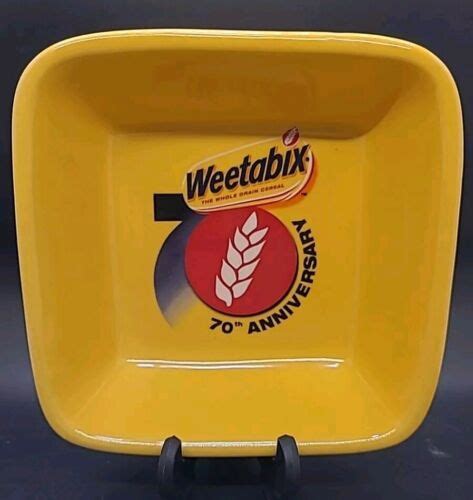 Weetabix Square Ceramic Advertising 70th Anniversary Cereal Bowl Ebay