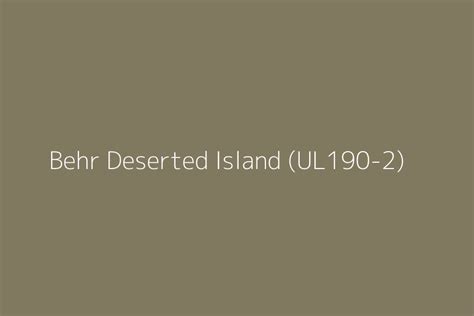 Behr Deserted Island Ul Color Hex Code