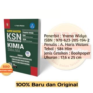 Jual BUKU Olimpiade Super Master KSN Kimia SMA MA KOMPETISI SAINS