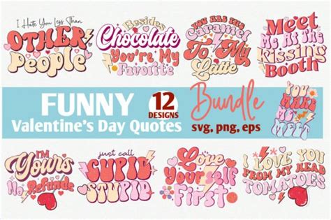 Funny Valentines Day Svg Bundle Graphic By Designmaster · Creative Fabrica