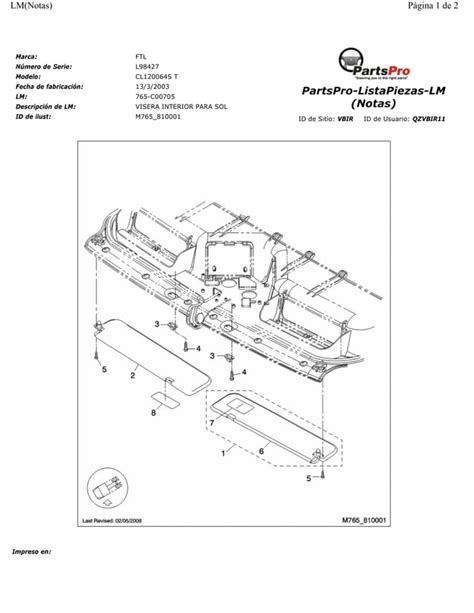 Visera Interior Para Sol Pdf Descarga Gratuita