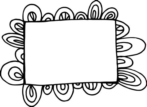 Black-and-white square frame with decorative element. Vector image ...