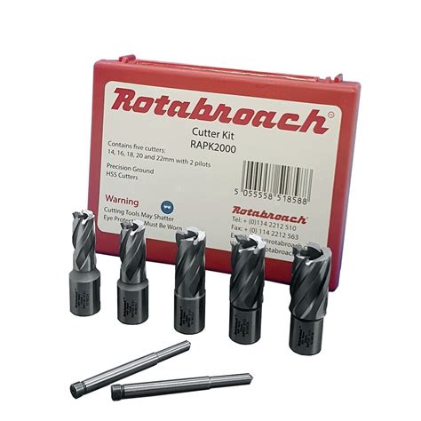 Rotabroach 7 Piece Annular Cutter Kit Rapk2000 For Sale Online Ebay