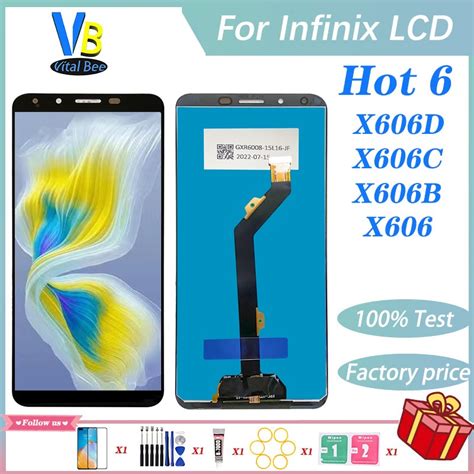 Màn Hình Cảm Ứng LCD 100 Thay Thế Chuyên Dụng Cho Infinix Hot 6 LCD