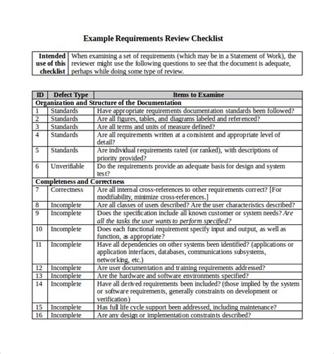 Free 11 Sample Ms Word Checklist Templates In Ms Word