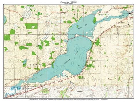 Home Living Emily Lakes 1965 Map Reprint Old Topographic USGS Custom