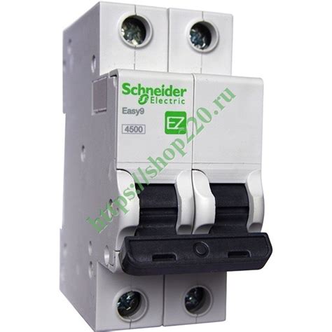 Купить Автоматический выключатель Schneider Electric EASY 9 2П 63А С 4 ...