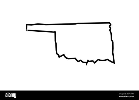 Oklahoma Map State Vector Illustration Stock Vector Image Art Alamy