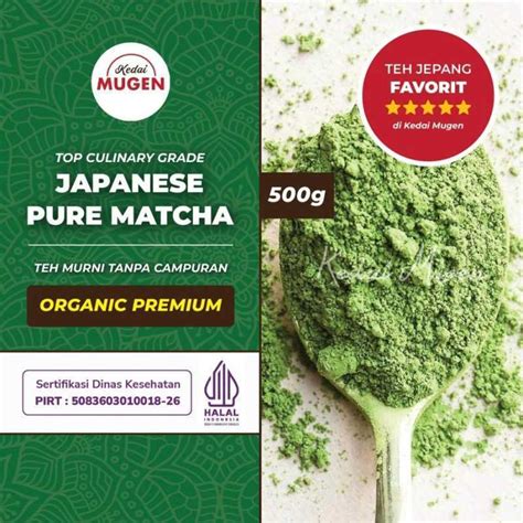 Promo Teh Matcha Jepang Pure Japanese Matcha Tea Culinary Kedai Mugen