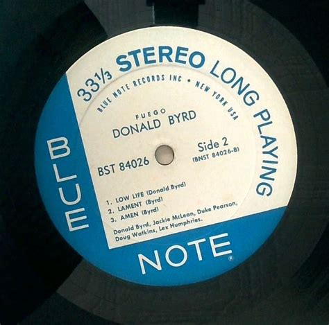 Donald Byrd Fuego Blue Note BST 84026 NEW YORK USA van gelder代購幫