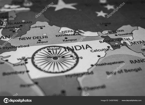 India Flag Map Stock Photo By Aallm