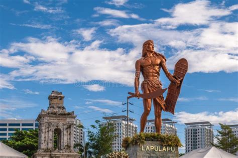 Lapulapu Statue At Mactan Shrine In Mactan Island Cebu Philippines