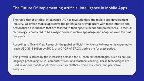 Ppt How To Implement Artificial Intelligence In Mobile Apps Powerpoint Presentation Id11837037