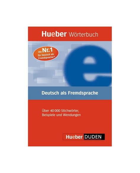 Hueber W Rterbuch Deutsch Als Fremdsprache Duden Zabankadeh