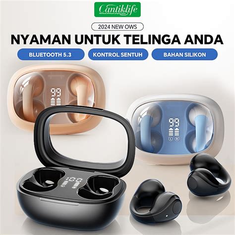 Jual Headset Bluetooth Konduksi Tulang Nirkabel Versi 53 Versi Hifi