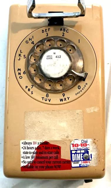 VINTAGE BELL SYSTEM Western Electric ROTARY Wall Telephone 554BMP