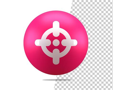 Objetivo Objetivo 3d Logro Objetivo Icono Archivo PSD Premium