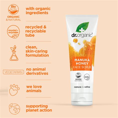 Organic Doctor Manuka Honey Face Scrub 4 2 Fluid Ounce C3