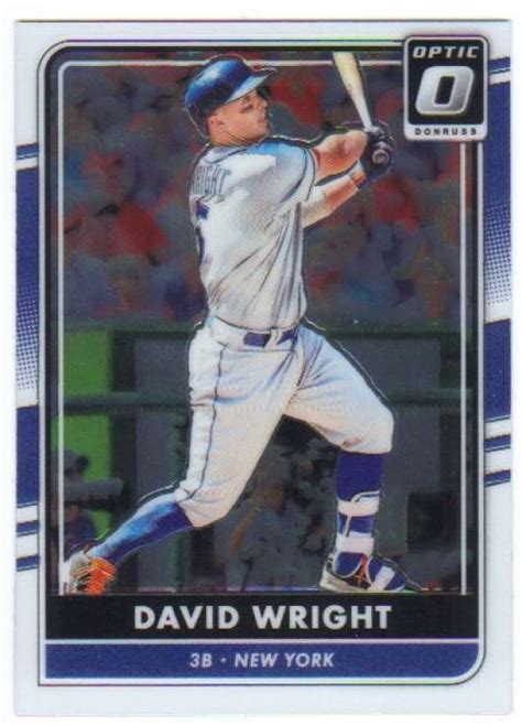 2016 Panini Donruss Optic Chrome Base Card 116 David Wright Mets EBay