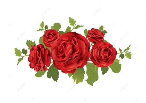 Red Rose Bouquet Vector Hd Png Images A Bouquet Of Vintage Red Roses