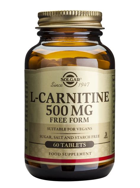 L Carnitine 500mg 60 Tablets