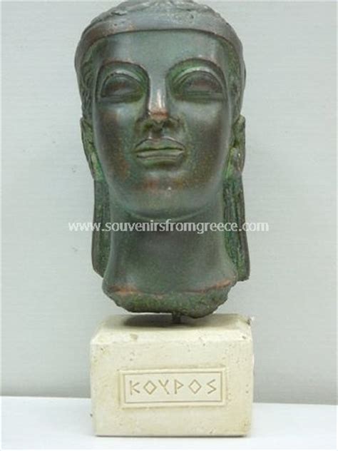 Kouros Greek Plaster Bust Statue Greek Busts Sculptures Greek