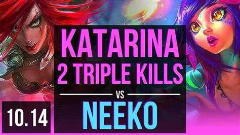 Katarina Vs Neeko Mid 2 Triple Kills Rank 7 Katarina Kda 16 3 7