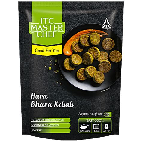 Buy Itc Master Chef Hara Bhara Kebab With Vegetables Low Fat No