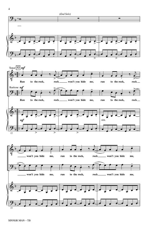 Sinner Man Sheet Music by Roger Emerson (SKU: 08551785) - Stanton's ...