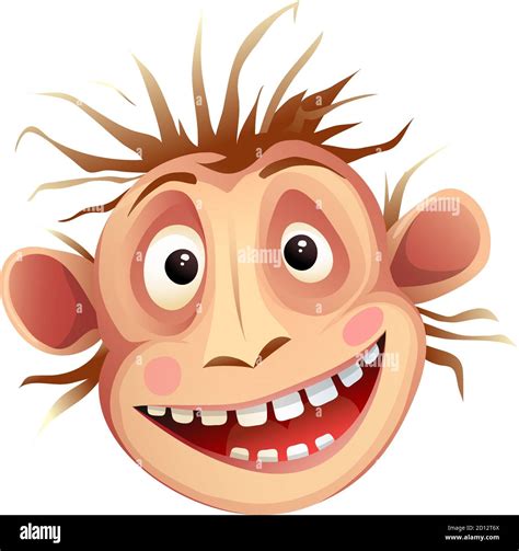 Funny Monkey Faces Cartoon