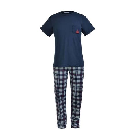 Pijama George Talla Ch Cuadros Azul Walmart